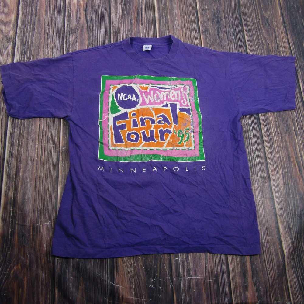 Logo 7 T-Shirt Mens XX-Large Purple 1995 NCAA Womens Final Four Single Stitch